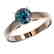 1.25 CTW Certified Intense Blue SI Diamond Solitaire - 2