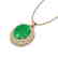 4.50 CTW Emerald & Micro Pave VS/SI Diamond Necklace - 2