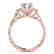 1.25 CTW Certified VS/SI Diamond 3 Stone Ring 14K Rose - 2
