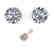 1.0 CTW Certified VS/SI Diamond Stud Art Deco Earrings - 2