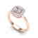 1.16 CTW Micro Si Cushion Diamond Engagement Ring - 2