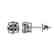 1 CTW Certified VS/SI Quality Cushion Cut Diamond Stud - 2