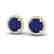 4 CTW Sapphire & Halo VS/SI Diamond Micro Pave Earrings