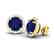 4 CTW Sapphire & Halo VS/SI Diamond Micro Pave Earrings - 2