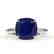 6 CTW Cushion Cut Sapphire Designer Solitaire