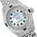Rolex Ladies Stainless Steel, Diam/Emerald Dial &