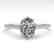 1.0 CTW VS/SI Oval Diamond Solitaire Ring 14K White