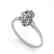 1.0 CTW VS/SI Oval Diamond Solitaire Ring 14K White - 2