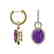 6 CTW Amethyst & Micro Pave Solitaire Halo VS/SI - 2