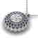 1.25 CTW Certified VS/SI Diamond Art Deco Necklace 18K - 2