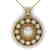 0.91 CTW Certified VS/SI Diamond Art Deco Necklace 18K