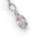 3.50 CTW Morganite & Micro Halo VS/SI Diamond Necklace - 2