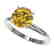 2.50 CTW Certified Intense Yellow SI Diamond Solitaire