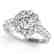 3 CTW Certified VS/SI Diamond Solitaire Halo Ring 14K