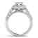 3 CTW Certified VS/SI Diamond Solitaire Halo Ring 14K - 2