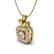 0.30 CTW VS/SI Diamond Micro Pave Halo Necklace 18K - 2