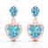 8 CTW Sky Blue Topaz & VS/SI Diamond Designer Heart