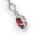 4 CTW Garnet & Micro Pave Solitaire Halo VS/SI Diamond - 2