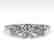 1 CTW Certified VS/SI Diamond Art Deco Ring 14K White