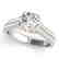 1.61 CTW Certified VS/SI Diamond Pave Ring 14K White & - 2