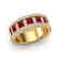 2.34 CTW Ruby & Micro Pave VS/SI Diamond Designer - 2