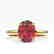 3 CTW Pink Tourmaline Designer Inspired Solitaire Ring