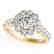 2.35 CTW Certified VS/SI Diamond Solitaire Halo Ring