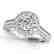 2.22 CTW Certified VS/SI Diamond Solitaire Halo Ring