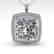 1 CTW VS/SI Cushion Cut Diamond Solitaire Necklace 14K - 2