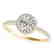 1.2 CTW Certified VS/SI Diamond Solitaire Halo Ring 14K