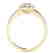 1.2 CTW Certified VS/SI Diamond Solitaire Halo Ring 14K - 2