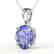 3.50 CTW Tanzanite Designer Inspired Solitaire Necklace