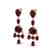 16 CTW Garnet Earrings Designer Vintage 10K Rose Gold