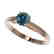0.76 CTW Certified Intense Blue SI Diamond Solitaire