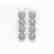 5.28 CTW Cushion Diamond Designer Earrings 18K White