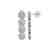 5.28 CTW Cushion Diamond Designer Earrings 18K White - 2