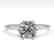 1.0 CTW VS/SI Cushion Diamond Art Deco Ring 14K White