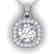 1.02 CTW Certified VS/SI Diamond Stud Micro Halo