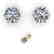2.0 CTW Certified VS/SI Diamond Stud Art Deco Earrings - 2