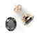 10 CTW Black VS/SI Diamond Designer Solitaire Stud - 2