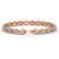 10.48 CTW Morganite & Diamond Halo Bracelet 10K Rose - 2