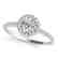 0.75 CTW Certified VS/SI Diamond Solitaire Halo Ring