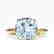 4.50 CTW Cushion Cut Aquamarine Designer Solitaire