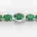 37 CTW Emerald & VS/SI Diamond Tennis Micro Pave Halo