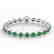 37 CTW Emerald & VS/SI Diamond Tennis Micro Pave Halo - 2