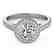 1.3 CTW Certified VS/SI Diamond Solitaire Halo Ring 14K