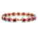 21.69 CTW Ruby & Diamond Halo Bracelet 10K Rose Gold - 2