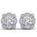 1.5 CTW Certified VS/SI Diamond Art Deco Stud Earrings