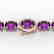 29 CTW Amethyst & VS/SI Diamond Tennis Micro Pave Halo