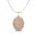 1 CTW Micro Pave VS/SI Diamond Necklace 14K Rose Gold